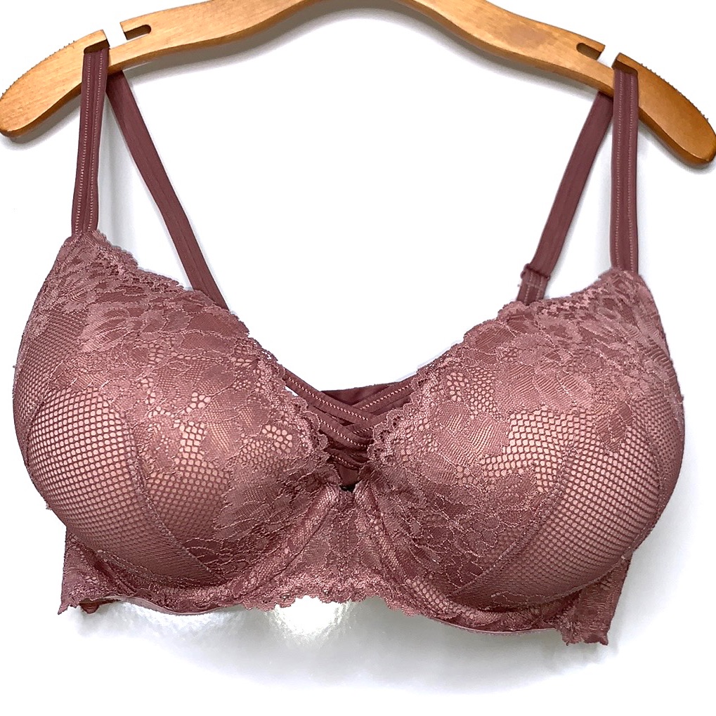 Torrid Curve Mauve Rose Lace Underwire Bra Size 40dd